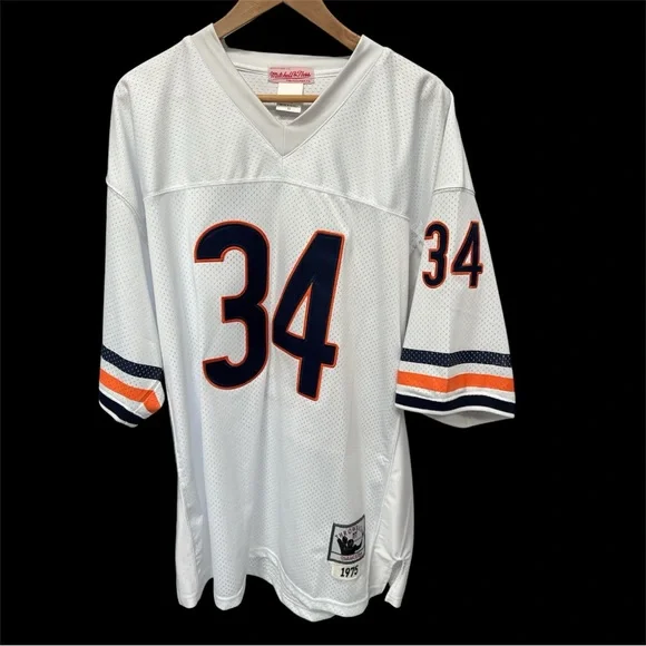 NFL Walter Payton 1975 Chicago 85 Bears Throwback Jersey 34 Mitchell Ness Sz 52 - Picture 3 of 8